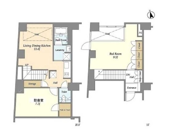 ライズ六本木永坂の物件間取画像